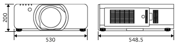 PT-DS8500 外形寸法図