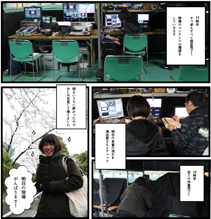 タケナカ社員の1日~テクニカル編~ 4ページ目 設営完了