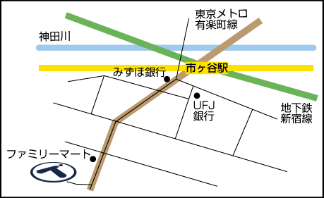 東京市ヶ谷オフィスマップ